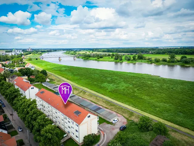 BookNoFees: شقة Elbblick مع شرفة على مسار الدراجات Elbe-Saale – Barby