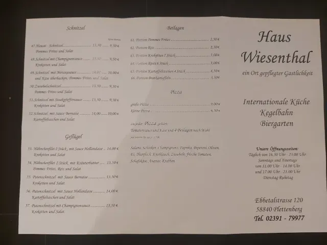 BookNoFees: مطعم – Haus Wiesenthal – Plettenberg – Haus Wiesenthal، الصورة 2